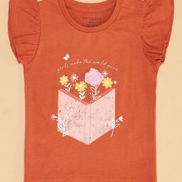 Pantaloons Baby Girls Applique T-shirt-image-94