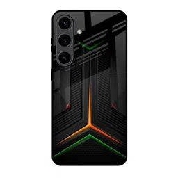 QRIOH Chevron Printed Sleek & Lightweight Silicone Samsung Galaxy S24 5G Glass Back Case-picture-16
