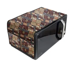 Waterproof & Dustproof PVC Microwave Oven Top Cover with 4 Utility Pockets Seam-image-92
