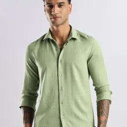 NEVER NEUD Men Classic Opaque Casual Shirt-image-97