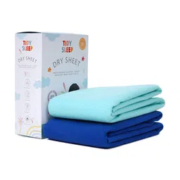 TIDY SLEEP Royal Blue & Blue 2 Pieces Waterproof & Reusable Bed Protector Baby Drysheet-image-42