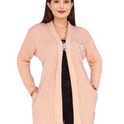 WOOL 4U Women Striped Embellished Tie-Up Shrug-picture-20