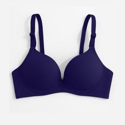 FiveFlag Blue Non-Wired Heavily Padded Seamless Everyday Bra-image-75