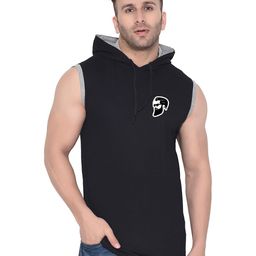 Blisstone Men Solid Hooded Slim Fit T-shirt-picture-36