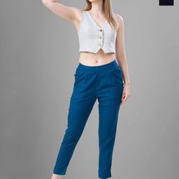 T19 Women Pack Of 2 Relaxed Silk Trousers-image-125