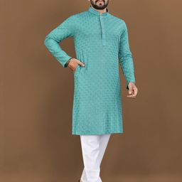 ATOXIC Men Cotton Solid Straight Kurta-image-75