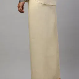 Ramraj Men Solid Adjustable Dhoti image 3