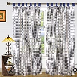 Dekor World Multicoloured Set of 2 Geometric Door Curtain-26