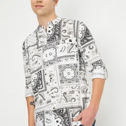 max Men Yoke Design Cold-Shoulder Sleeves Kurta-image-88