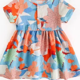 LULU & SKY Print Peplum Dress-image-69