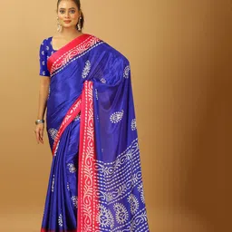 A.V.M. SILK MILLS Printed Pure Crepe Saree-image-99