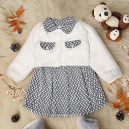Bella Moda Girls Self Design Fit & Flare Dress-image-57