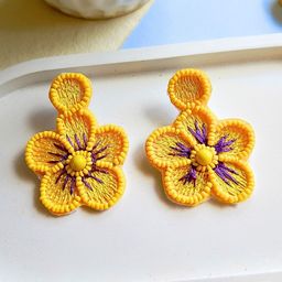 Sangria Beaded Bohemian Stud Earrings-2