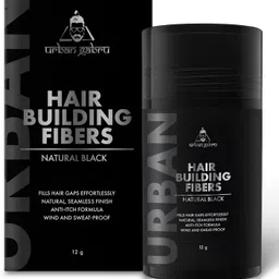 urbangabru Hair Building Fibers – Natural Black – Fills Bald Spots Instantly – Wind & Sweat-Proof – Anti-Itch, Alcohol-Free Keratin Fibers – 12g Strong Hair Volumizer Hair Fiber-picture-21
