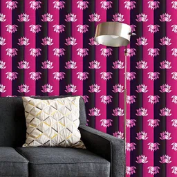 ArtzFolio Pink & Brown Printed UV Resistant Wallpaper-image-62