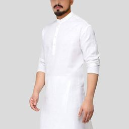 ANUJ FASHION Men White Solid Kurta-picture-31