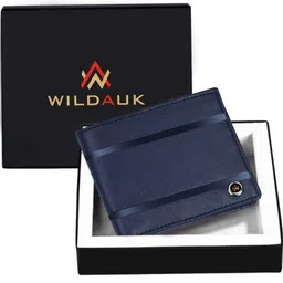 WILDAUK Men Textured PU Two Fold Wallet-5