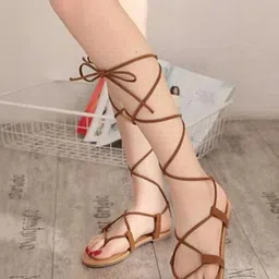 Stylestry Girls Gladiators Flats-43