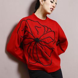 Athena Women Embroidered Pullover Sweatshirt-picture-33