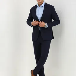 Allen Solly Men Slim-Fit Single-Breasted Formal Suits-image-96