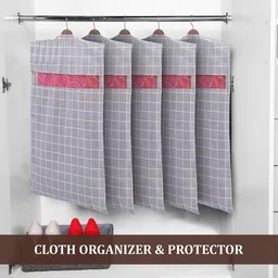 Kuber Industries Grey Set of 6 Regular Multi-Utility Organisers image 5