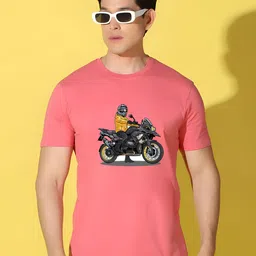 KaamBhari Graphic Printed Round Neck Regular Fit Cotton T-shirt-picture-20