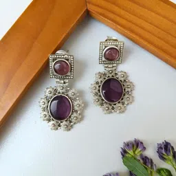 FindHerFavorite Silver-Plated Brass Earrings-10