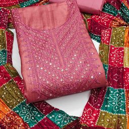 DIVASTRI Embroidered Unstitched Dress Material-image-96