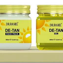 dr.rashel DE-TAN PACK OF 4 (SCRUB, GEL, CREAM & FACE PACK) FACIAL KIT THAT SOOTHES SKIN 1520 ml-picture-24
