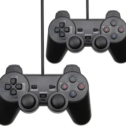 markif VIBRATION MODE GAMING JOYPAD CONTROLLER FOR PC/LAPTOP PACK OF 2 (BLACK) USB Gamepad-45