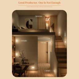 MARS USB Motion Sensor LED Light Wireless, Self-Adhesive, Warm Light (Pack of 1) Motion Sensor Light image 5