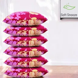 Soft Luxury Microfibre Floral Sleeping Pillow Pack of 6-image-58
