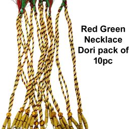 Red Green Necklace Dori pack of 10pc-image-13