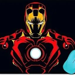 dk printing Iron,Man Printed Mouse Pad for Computer, PC, Laptop Mousepad (Multicolor) Non Slip Base Mousepad image 3