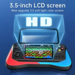 Like Star Q12 500 in 1 Retro Mini Portable Game Box 3.5 Big Display Game Player Sup Game 8 GB with Super Mario, F1 Race, Super Contra, Adventure Island, Pac Man, Bomber Man, Tetris etc... image 3