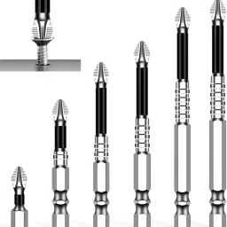 PH2 Magnetic Screwdriver Bits Set Alloy Steel Heavy Duty PH2 6pc Magnetic Screwdriver Bits Set Screwdriver Bit Set-image-4