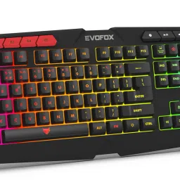 EVOFOX Deathray V2 Pro Programmable RGB Silent Membrane Wired USB Standard Gaming Keyboard Compatible with Desktop, Laptop, Mac-image-1