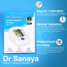 Dr. Sanaya Fully Automatic Digital Blood Pressure Monitor with C-Type USB Port ,Cuff Size(Arm Circumference 22-36Cm) and Most Accurate Measurement Bp Monitor image 5