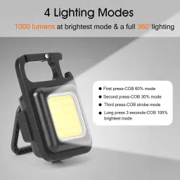wildio Mini Torch Light With Keychain Led Light 2 hrs Torch Emergency Light image 3
