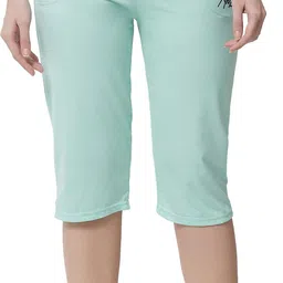 anixa Women Green Capri-picture-1
