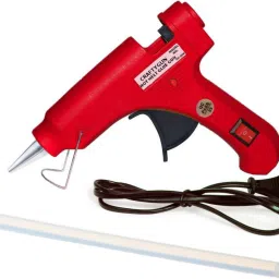 20 WATT FD-20W RED GLUE GUN (ON OFF SWITCH&INDICATOR) 1 ADHESIVE HOT GLUE STICKS Standard Temperature Corded Glue Gun-23