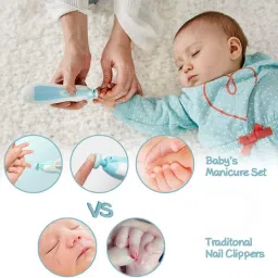 Kit for New Born Toes Fingernails Care 6 Grinding Heads Baby nail Cutter-132-12