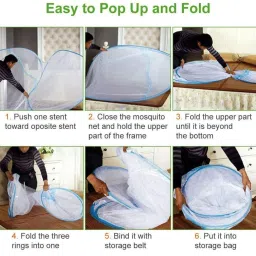 shahvezenterprises Polyester Adults Washable Masari Double Bed, Mosquito Net Double Bed Mosquito Net image 5