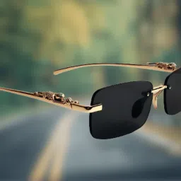 UV Protection Rectangular Sunglasses (Free Size)-image-7