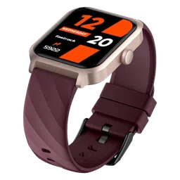 fastrack Rave FX2 Smartwatch with Bluetooth Calling (46.4mm UltraVU HD Display, Wine Red Strap) image 4