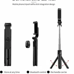 SANNO WORLD Portable Selfie Stick Tripod with Bluetooth Remote, Multifunctional Tripod, Monopod image 4