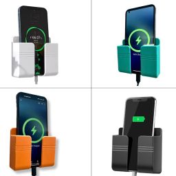 thekiteco. Wall Mount Mobile Holder Mobile Stand Universal Phone Stand-Pack of 4-Multicolor Mobile Holder-22