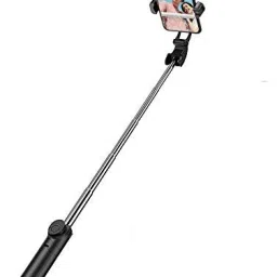 keeva XT-02 Selfie Stick New Portable , Extendable Selfie Stick With Tripod Stand And Detachable Wireless Bluetooth Remote System, Ultra Compact Selfie Stick for Mobile 3 Axis Gimbal for Camera, Mobile image 2