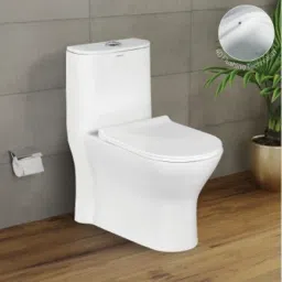 Premium Quality Western Toilet/Water Closet/Commode With Soft Close Toilet Seat S/1003 "S" Trap 225MM (9 inch) One Piece Western Commode-17