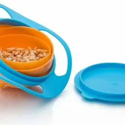 Plastic 360 Degree Revolving Lunch Box for Kids 1 Containers Lunch Box- Plastic-11